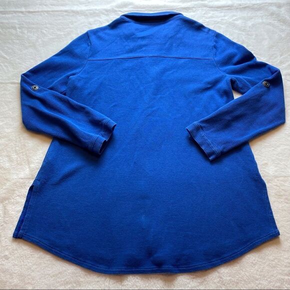 Soft Surroundings Blue Button Down Shirt - Picture 2 of 10